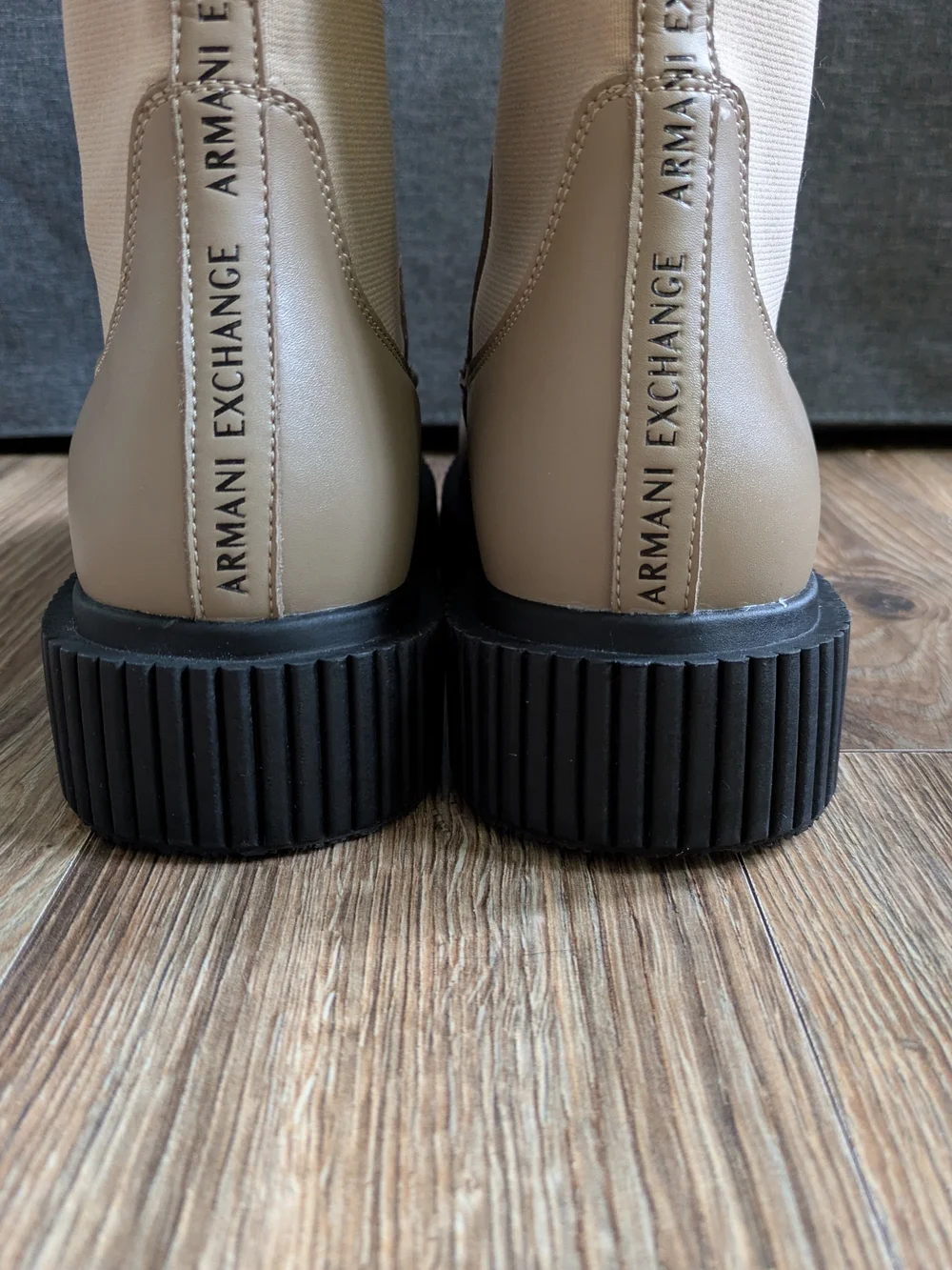 ARMANI EXCHANGE Platform Mid-Calf Chelsea Boots 8.5